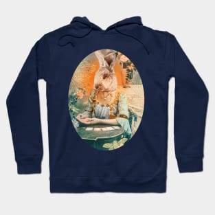 Go Ask Alice White Rabbit blue orange Hoodie